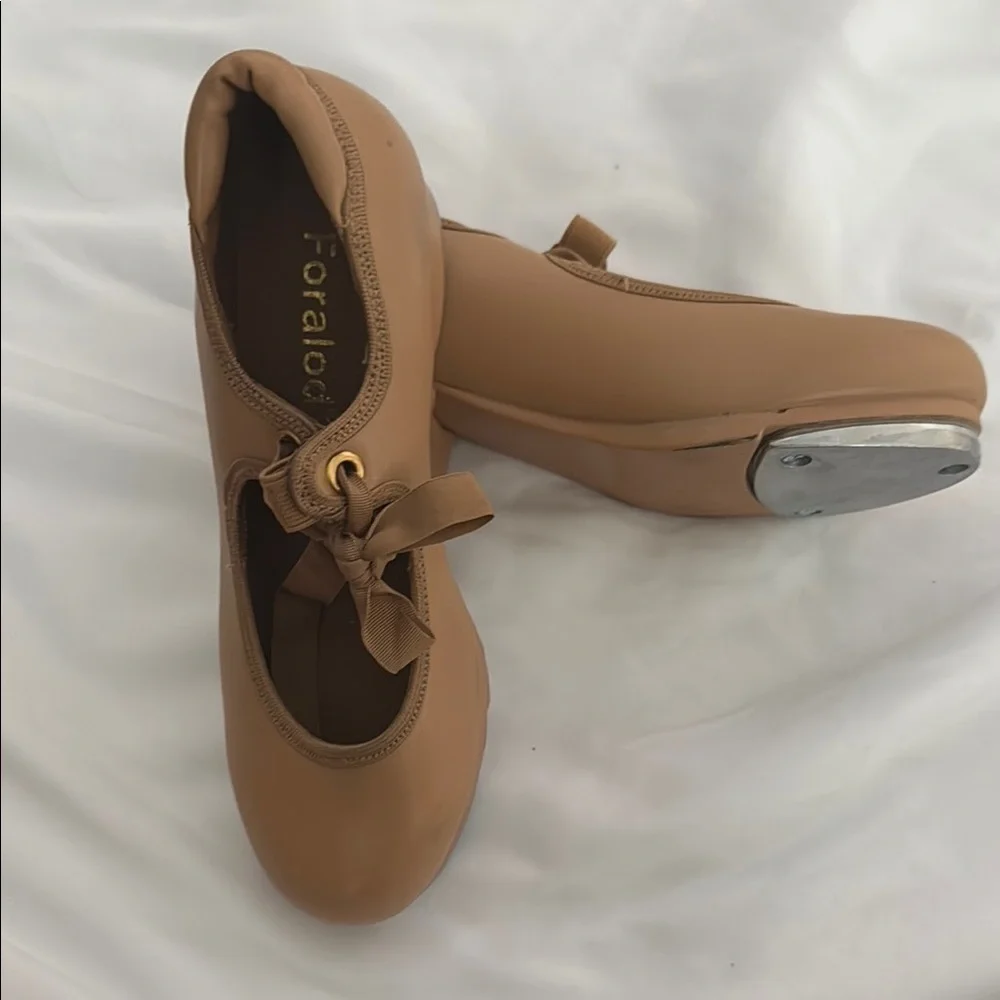 Kids Tan Tap shoes 9” long